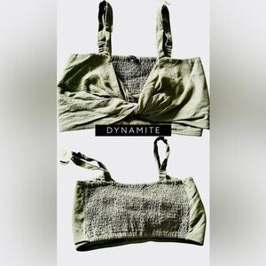 DYNAMITE crop/Bralette Linen Blend
US S